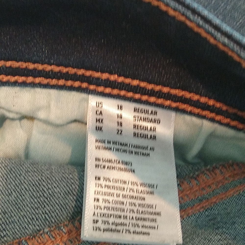 American Eagle Kick Boot Jeans - Size 18 Aeo Denim X - Picture 9 of 9